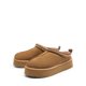 thumbnail image 2 of Pantuflas DREAM PAIRS de ante castaño con plataforma y forro cálido y suave, 2 of 8