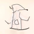 thumbnail image 5 of Hirigin Kids Boy Girls Clear Rain Jacket Coat Raincoat with Hood Poncho Jacket 1-10 Years, 5 of 6
