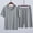Gray, variant on Blmnix Plus Size Pajamas Men Pjs Sets Bamboo Pajamas Sleepwear Sets Pajamas Crew Neck Cropped Short Sleeve White Pajama Shorts Men,XL