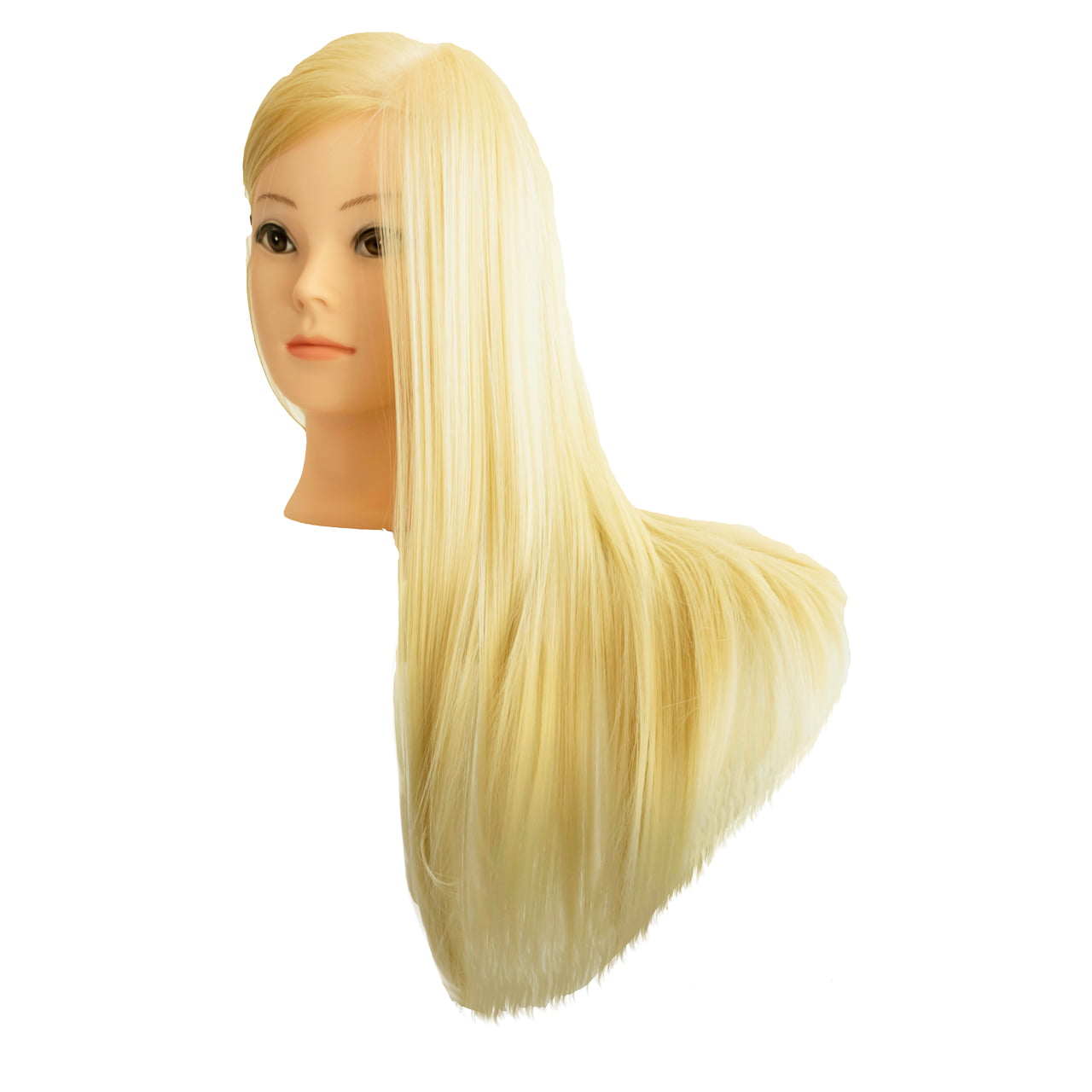 long hair mannequin head