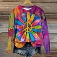 thumbnail image 2 of Turilly Sweatshirts for Women Crewneck Casual Fall Long Sleeve Shirts Lightweight Pullover Loose Fit Tunic Top on, 2 of 4