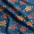 thumbnail image 1 of Soimoi Floral Print,Cotton Poplin, Sewing Fabric Sold by The Yard 42 Inch Wide,Sewing Craft Quilting/Quilt Making Fabric, Teal Blue, 1 of 5
