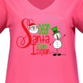 thumbnail image 3 of Inktastic Dear Santa I Can Explain Cute Snowman and Snowflakes Women's Plus Size V-Neck T-Shirt, 3 of 4