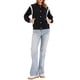 thumbnail image 2 of Chaqueta bomber para mujer, casual, con botones, chaqueta de béisbol estilo varsity, atuendos escolares, abrigos de otoño, ropa de moda 2025, XS, negra, 2 of 6