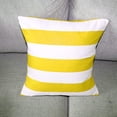 thumbnail image 3 of Cotton 2 Inch Stripe Decorative Throw Pillow/Sham Cushion Cover Yellow & White, 3 of 3