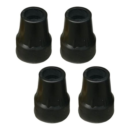 4Pcs 22mm Crutch Tips Tips Wear Resistant Replacement Good Performance and Wood Crutches Thick Slip Resistant Black