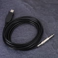 thumbnail image 2 of Guitar Computer Cable, Guitar Audio Cable, High Reliability USB2.0 Guitar USB Cable, Stable Performance Without Additional Drivers Black 300cm, 2 of 8