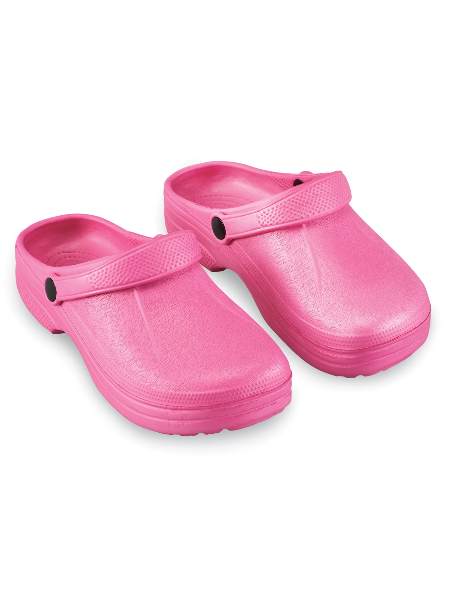 Collections Etc Women's Solid Colored Rubber Comfort Clogs