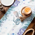 thumbnail image 3 of Octopus Coastal Table Runner 60 Inches, Summer Nautical Starfish Coral Ocean Bed Runner Dresser Scarves Tabletop for Indoor Outdoor Parties/Ceremony/Banquet, 13" x 60", 3 of 8