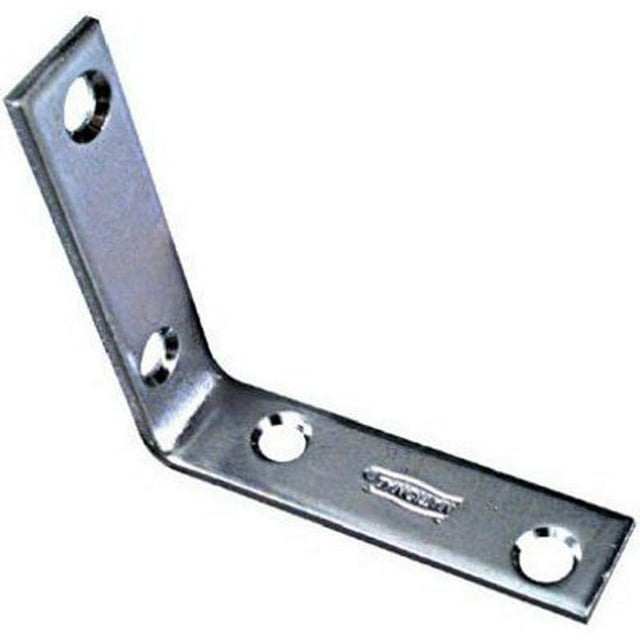 Plancha de esquina Spectrum Brands, paquete de 4 unidades, 6 x 1,6 cm, zinc