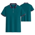 thumbnail image 3 of HAJWOH Polo Shirts for Men Dressy Casual Button Collared Golf T Shirt Classic Solid Color Business Summer Blouses, 3 of 7