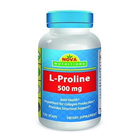 Nova Nutritions L-Proline 500 mg 120 Vcaps