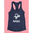 thumbnail image 3 of NASA Nasa Astronaut Reaching Camera Racerback Tank Women -NASA Designs, Female XX-Large, 3 of 4