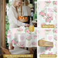 thumbnail image 5 of Pioneer Flower Floral Print Pattern Round Tablecloth 60 X 60 Inch, Wrinkle Resistant Wipeable Table Cloth for Kitchen Dining Picnic Patio Party, 5 of 6