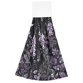 thumbnail image 7 of Yayeee Kitchen Hanging Hand Towels Set of 2 with Loop Bathroom Absorbent Tie Towel, Light Purple Flowers, 7 of 7