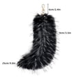 thumbnail image 3 of Uinagy Carnival Simulation Fox Fur Pendant Silver Blue Fox Tail Keychain 25Cm, 3 of 6