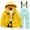 1#Mint Green, variant on Boys Ski Suit Warm Jacket and Pants Winter Windbroof Snow Suit, Sizes 4-6