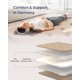 thumbnail image 3 of Japanese Floor Futon Mattress Twinl Size 39"x 80",100% Cotton 2.5'' Thicken Tatami Mattress,Foldable Sleeping Pad,Portable Dormitory Tatami Mat,Roll Up Floor Lounger Bed for Adult (Grey), 3 of 5