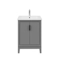 thumbnail image 2 of Water Creation Elise 24" Wood Single Bathroom Vanity in Cashmere Gray & White, 2 of 7
