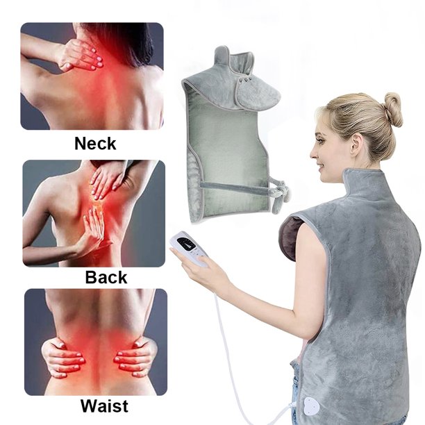 Extra Large Heating Pad for Neck and Shoulders Back,Wearable Heated Pad