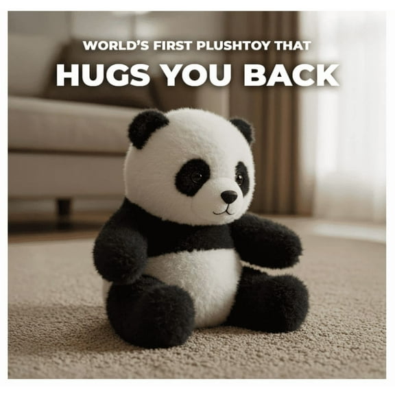 The Pandyâ Emotional Healing on Demand, The Pandy Hug Motion - Ultra-Soft Emotional Support Stuffed Animal for Stress Relief & Comfort, Realistic Panda Plush - 2Pcs(The Pandy)