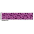thumbnail image 3 of Ambesonne Retro Fabric by the Yard Upholstery, Leopard Print Pink Ornament, 1 Yard, Fuchsia Charcoal Grey, 3 of 5