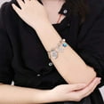 thumbnail image 4 of TINGN Butterfly Charm Bracelets for Women Inspirational Bangle Bracelet Expandable 26 Letters Initial Charm Butterfly Bracelets for Women, 4 of 6