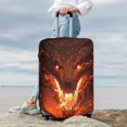 thumbnail image 7 of Hirioo Magma Fire Black Dragon for Elasticity Suitcase Cover (No luggage Included) Durable Luggage Protector Fits 18-32 Inch Luggage-X-Large, 7 of 7