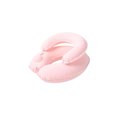 thumbnail image 2 of Double Layer Inflatable Travel Neck Pillow Press Inflating U Shaped Air Cushion with Milk Velvet Cover Portable for Airplane, 2 of 5