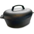 thumbnail image 3 of Bayou Classic 7415 6 Qt. Oval Cast Iron Roaster Pot with Lid and Handles, 3 of 4