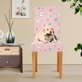 thumbnail image 4 of Yayeee 2 Pack Dining Chair Covers Stretch Parson Chairs Slipcovers Seat Protector, Love in The Air, 4 of 6