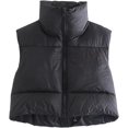 thumbnail image 1 of Shiyifa Veste Courte à Col Montant avec Fermeture Éclair pour Femmes, 1 of 6