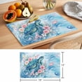 thumbnail image 6 of Sea Turtles Placemats Set of 12, Pink Flower Shell Starfish Ocean Life Watercolor Non-Slip Place Mats Washable Table Mats for Kitchen Dining Table Decorations Indoor/Outdoor, 6 of 9