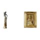thumbnail image 1 of Figura de mujer africana, estatua tribal de resina, hecha a mano, ideal para decorar fotos, exhibir tarjetas o como marco de fotos. Detalles realistas, 1 of 8