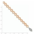 thumbnail image 2 of Primal Silver Sterling Silver Rhodium-plated 7-8mm Pink Freshwater Cultured Pearl Necklace, 2 of 4