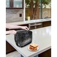 thumbnail image 3 of Winter Snowscape Small Toaster Cover 2 Slice, Kitchen Appliance Covers, Night Snow Landscape Trees Natural Toaster Oven Cover with Loop, Bread Machine Cover Polyester Dust Cover Protection, 3 of 4