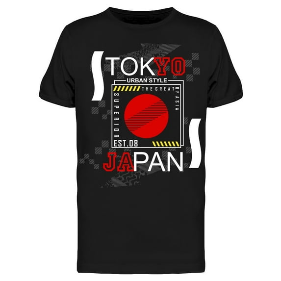 Tokyo Urban Typography T-Shirt Men -Image by Shutterstock, Male 3X-Large