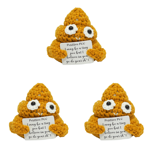 Lindo juguete patata con tarjeta positiva regalos para adultos (caca amarilla-Positiva)
