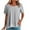 Gray, variant on fatyb Womens Summer Tops Casual Crew Neck Tee Shirts Short Sleeve Solid Color Pullover Loose Blouses