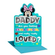 American Greetings Disney's Minnie Mouse Father's Day Card from Kids (Extra Special Love)