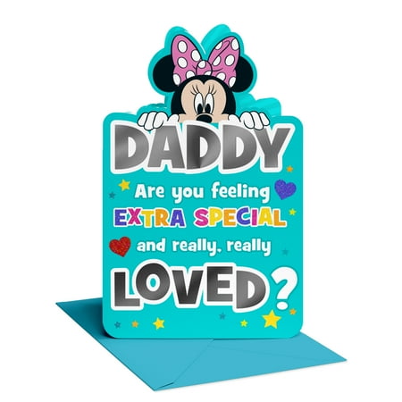 American Greetings Disney's Minnie Mouse Father's Day Card from Kids (Extra Special Love)