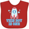 thumbnail image 3 of Inktastic 1st Birthday Boy Rocket Ship Boys Baby Bib, 3 of 4