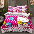 thumbnail image 1 of KT Cat Series Three-piece Duvet Cover  Warm and Comfortable for A Good Night‘s Sleep Hello, 1 of 7