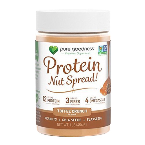 Pure Goodness Protein Nut Spread Toffee Crunch, 1 Lb