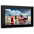 thumbnail image 1 of West, Ronald 18x13 Black Modern Framed Museum Art Print Titled - Dancing on the Beach, 1 of 5