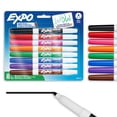 thumbnail image 1 of EXPO Dry Erase Markers, Low Odour Ink, Fine Tip, Assorted Colours, 8 Count, 1 of 9
