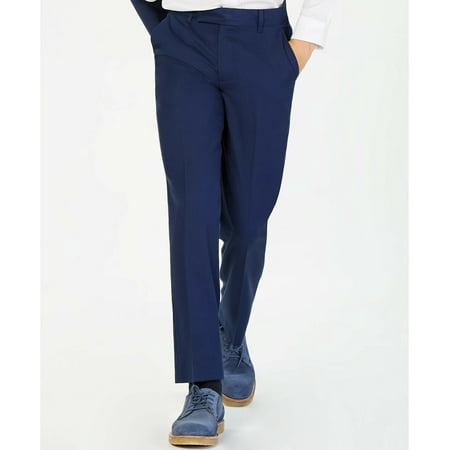 Calvin Klein Infinite Stretch Blue Pants, Big Boys Bright Blue-Size 16