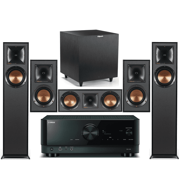 Yamaha 5.2-Channel Wireless Bluetooth 4K 3D A/V Surround Sound Receiver   Klipsch Multimedia Home Theater Speaker System