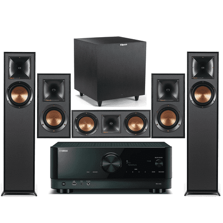 Yamaha 5.2-Channel Wireless Bluetooth 4K 3D A/V Surround Sound Receiver + Klipsch Multimedia Home Theater Speaker System