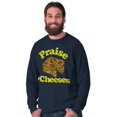 thumbnail image 5 of Praise Cheeses Jesus Foodie Meme Long Sleeve TShirt Men Women Brisco Brands X, 5 of 6